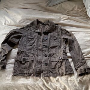 Eddie Bauer Women’s Brown Button-Up Jacket